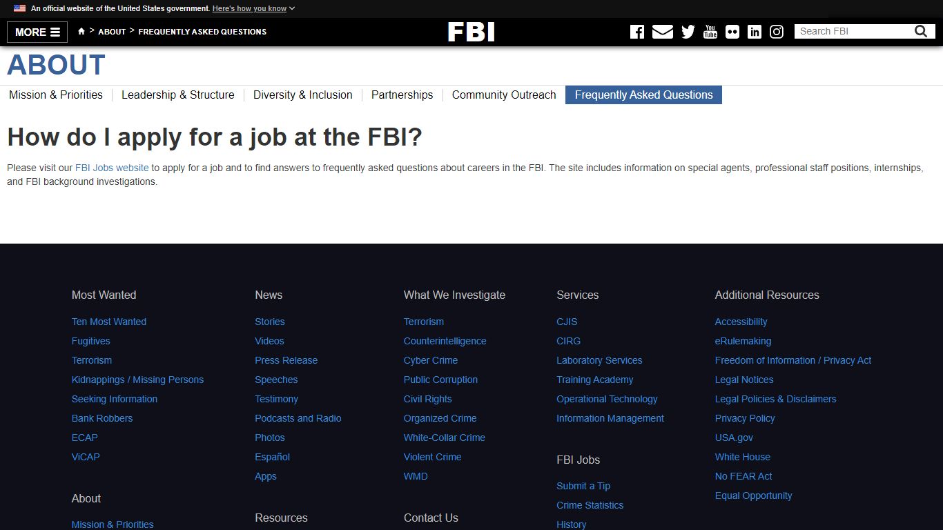 How do I apply for a job at the FBI? — FBI