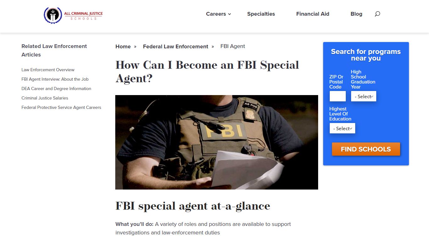 How to Become an FBI Agent | All Criminal Justice Schools